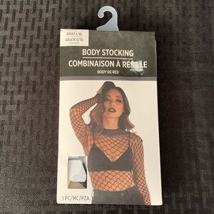 Suit Yourself Costume Co. Body Stocking Adult Fishnet Long Sleeves Top